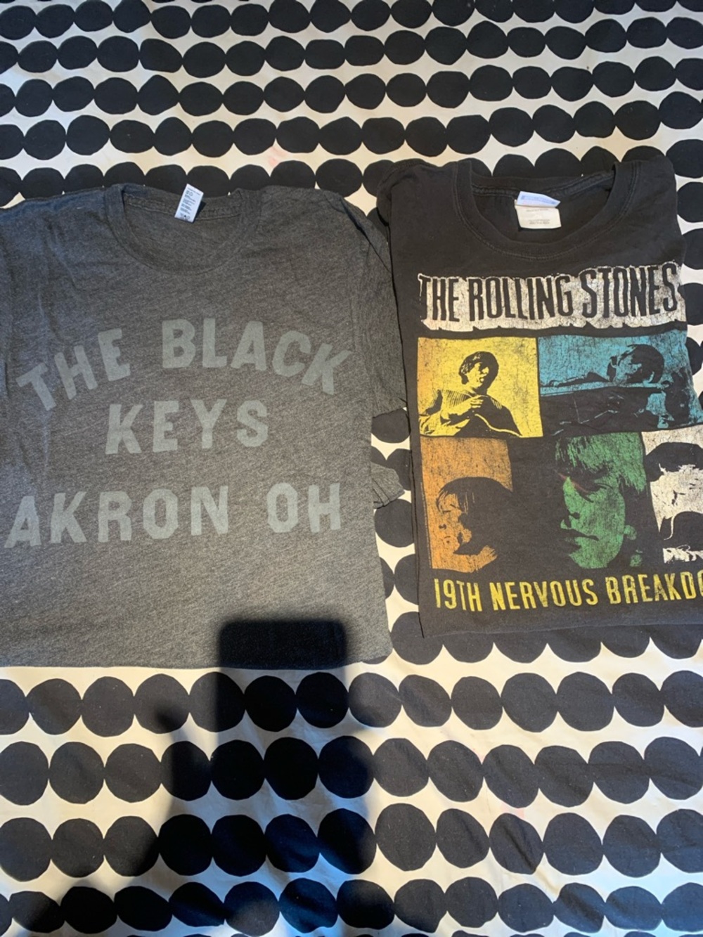Black Keys & Rolling Stones S/S vintage tees